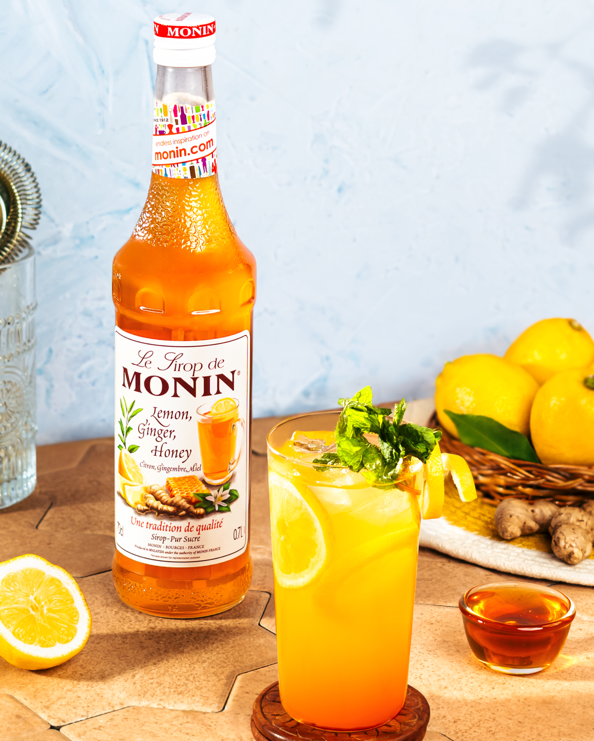 Lemon Ginger Honey Mojito