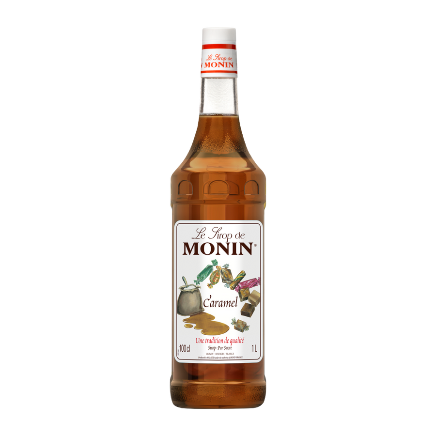 Unleash Sweet Indulgence With Monin Caramel Syrup.