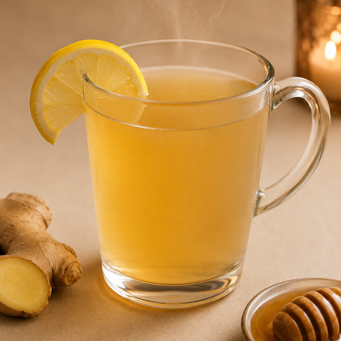 Lemon Ginger Honey Hot Toddy