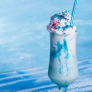 Blue Iced Spanish Latte