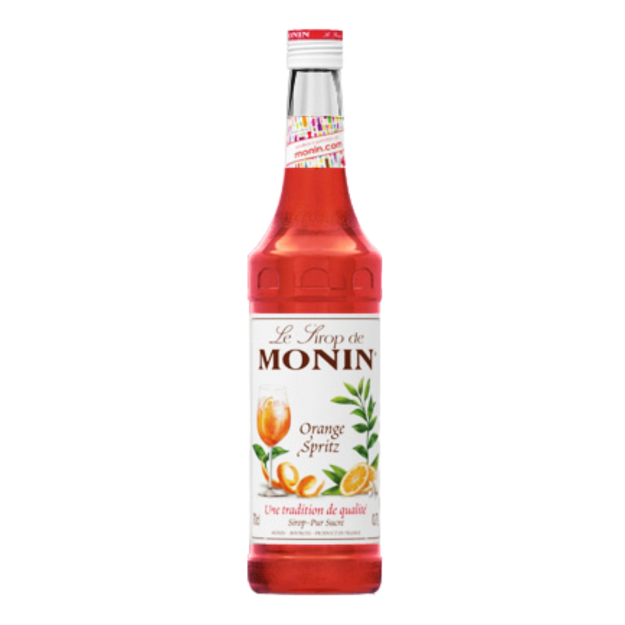 Relish a zesty orange elixir with Monin Orange Spritz Syrup